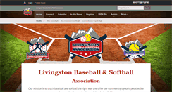 Desktop Screenshot of livingstonbaseball.org