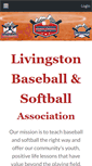 Mobile Screenshot of livingstonbaseball.org